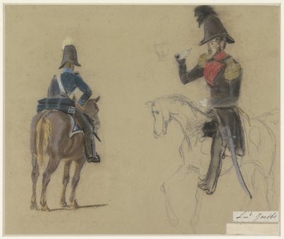 Portret porucznika Jacobsa na koniu autorstwa Jacob Joseph Eeckhout