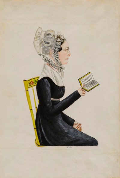 Portret Elżbiety Sweitzer Musser, ca. 1826. autorstwa Jacob Maentel