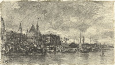 Na zewnątrz z Schreierstoren w Amsterdamie autorstwa Jacob Maris