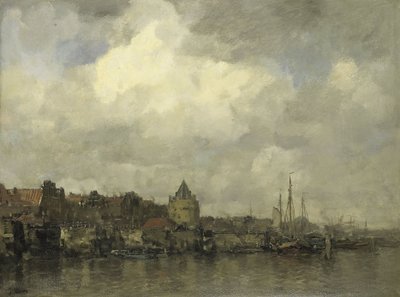 Schreierstoren na zewnątrz w Amsterdamie autorstwa Jacob Maris