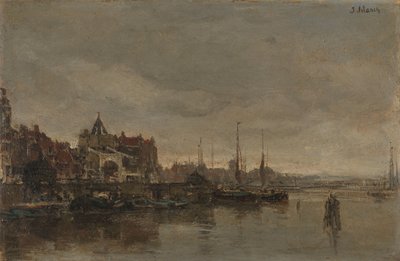 Schreierstoren z mostem nad Gelderse Kade w Amsterdamie autorstwa Jacob Maris