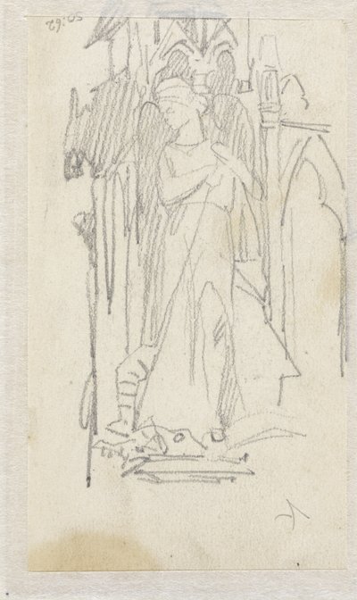 Szkic posągu H. Joris autorstwa Jacob Maris