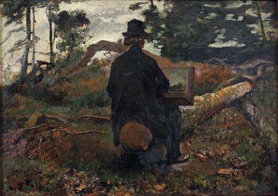 Malarz Frederik Hendrik Kaemmerer przy pracy w Oosterbeek autorstwa Jacob Maris