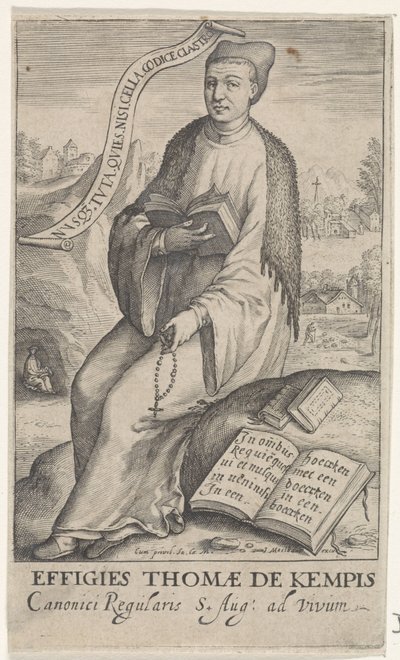 Portret van Thomasa w Kempis autorstwa Jacob Matham (attributed to)