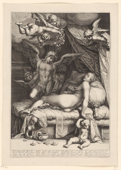 Amor i Psyche autorstwa Jacob Matham