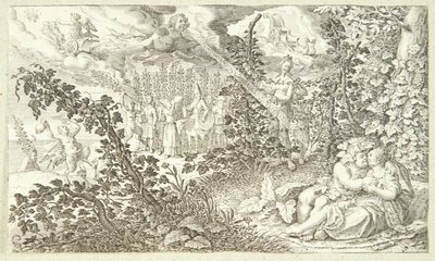Bachus i Ariadna autorstwa Jacob Matham