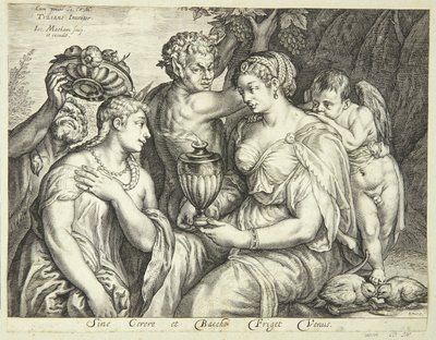Ceres, Bachus i Wenus autorstwa Jacob Matham