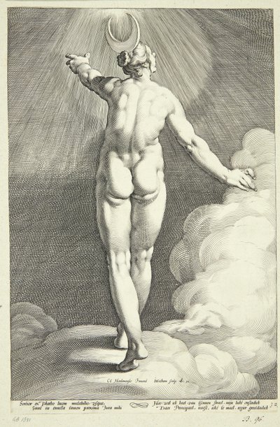 Diana jako Luna autorstwa Jacob Matham