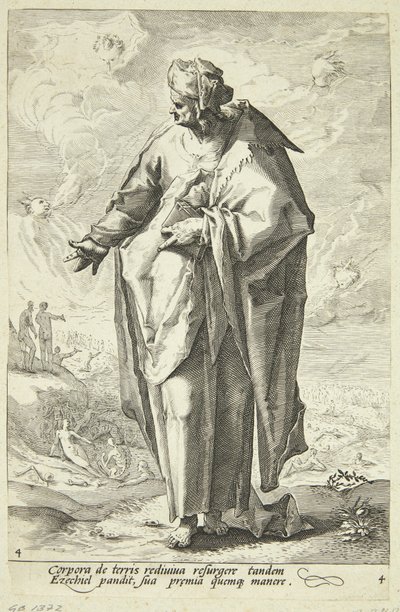 Ezechiel autorstwa Jacob Matham