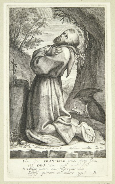 Franciszek z Asyżu autorstwa Jacob Matham
