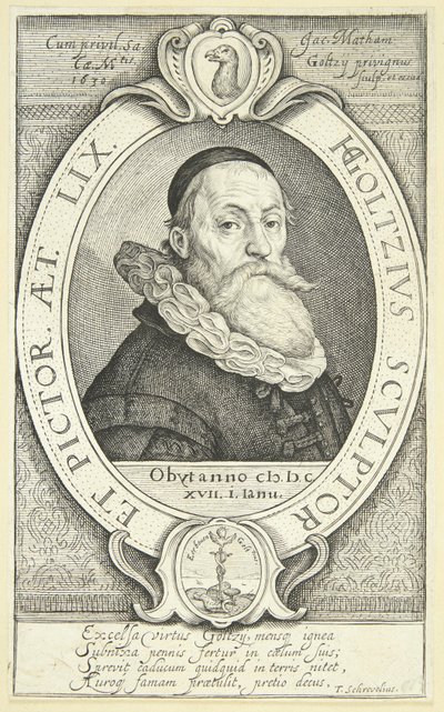 Hendrick Goltzius autorstwa Jacob Matham