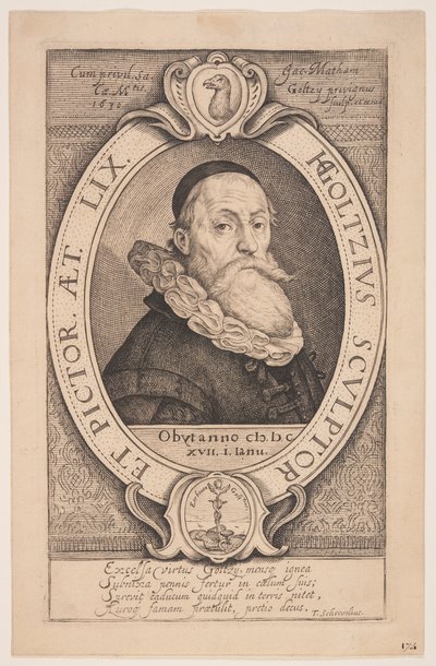 Hendrick Goltzius autorstwa Jacob Matham