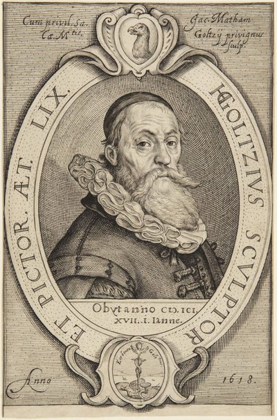Hendrick Goltzius autorstwa Jacob Matham
