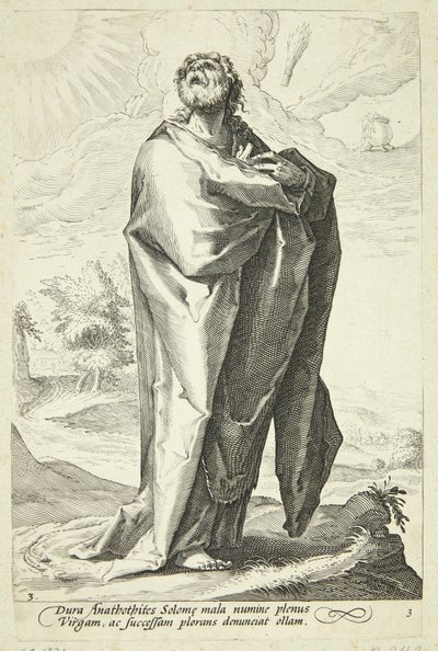Jeremiasz autorstwa Jacob Matham