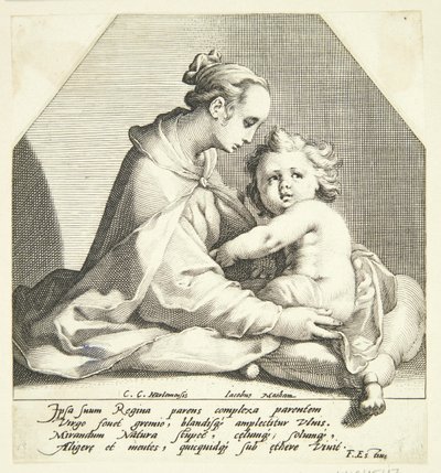 Matka Boża z dzieckiem autorstwa Jacob Matham