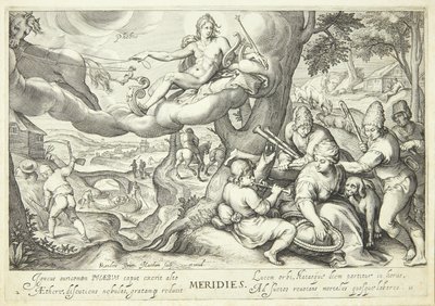 Południe, czas Phoebus autorstwa Jacob Matham