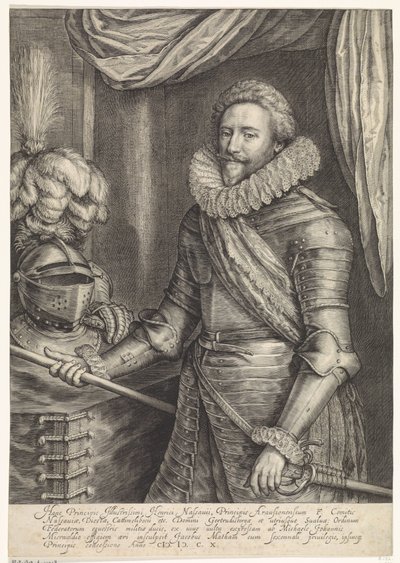 Portret Fryderyka Henryka, księcia Orańskiego-Nassau autorstwa Jacob Matham