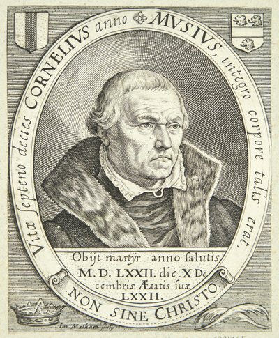 Portret Cornelisa Musiusa autorstwa Jacob Matham