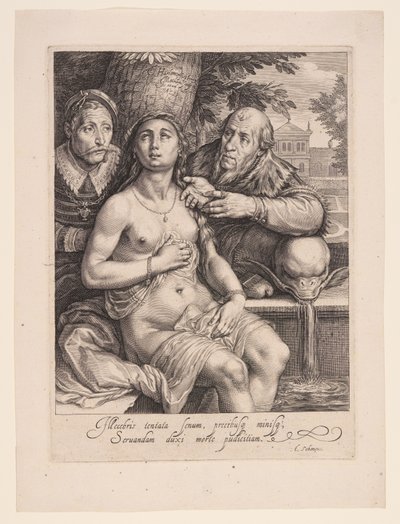 Zuzanna i Starsi autorstwa Jacob Matham
