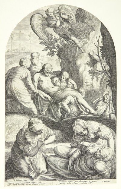 Złożenie do grobu Chrystusa autorstwa Jacob Matham
