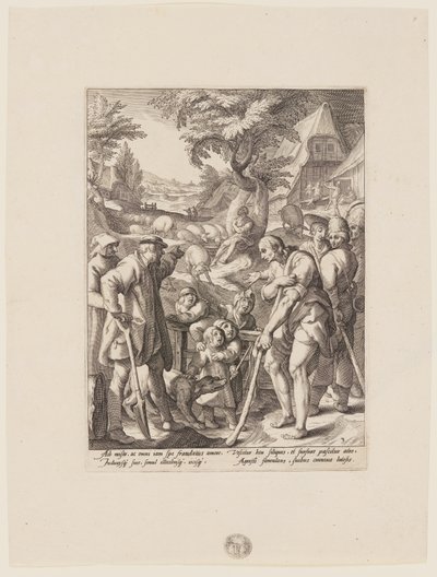Skrucha syna marnotrawnego, z Historii syna marnotrawnego autorstwa Jacob Matham