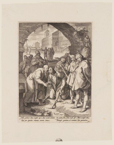 Powrót syna marnotrawnego, z Historii syna marnotrawnego autorstwa Jacob Matham