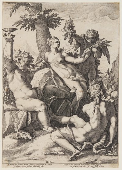 Wenus, Bachus i Ceres autorstwa Jacob Matham