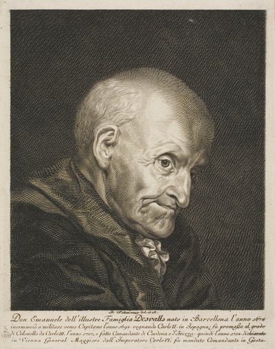 Portret Dona Emanuela Desvallsa autorstwa Jacob Matthias Schmutzer