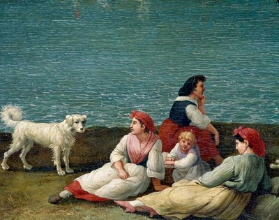 Chłopi z Barletty, Włochy - (wieśniaki z Barletty) Szczegółowy obraz Jacoba Philippa Hackerta dit Hackert d