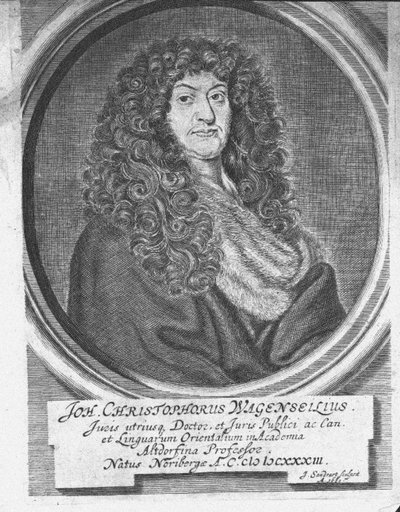 Portret Johanna Christopha Wagenseila 1633-1705, koniec XVII w. autorstwa Jacob Sandrart von