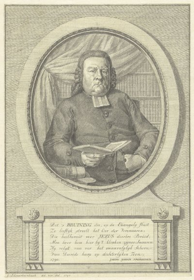 Portret Hermanusa Adrianusa Bruininga autorstwa Jacob Schwartzenbach