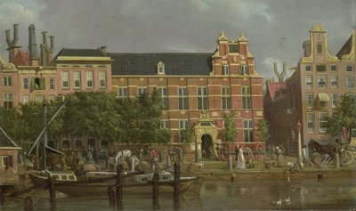 Szkoła łacińska na Singel, Amsterdam autorstwa Jacob Smies