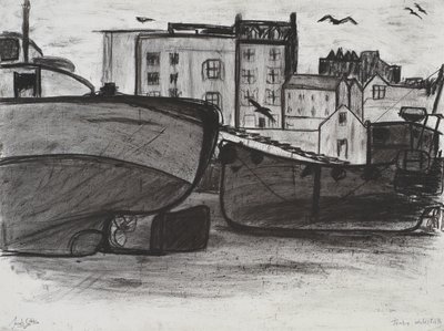 Tenby, 1994 (węgiel na papierze) autorstwa Jacob Sutton