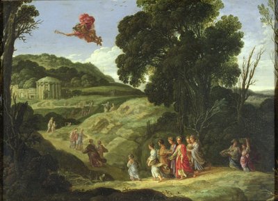 Merkury i Herse, c.1605-08 autorstwa Jacob Symonsz Pynas or Pinas