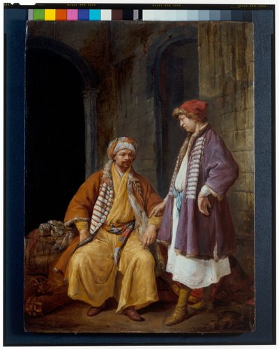 Rozmowa dwóch orientalnych kupców autorstwa Jacob Toorenvliet