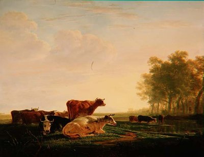 Bydło w krajobrazie autorstwa Jacob Van Stry