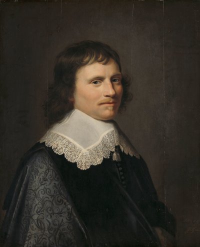 Portret mężczyzny, uważany za Salomona van Schoonhovena (1617-1653), lorda porucznika Putten autorstwa Jacob Willemsz. Delff (II)
