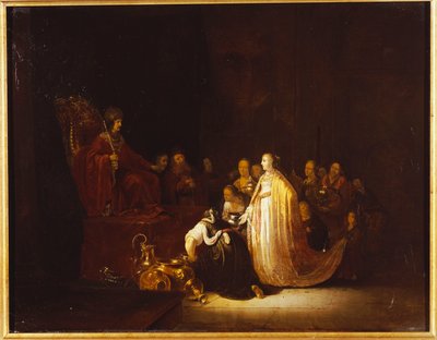 Królowa Saby przed królem Salomonem autorstwa Jacob Willemsz de Wet or Wett