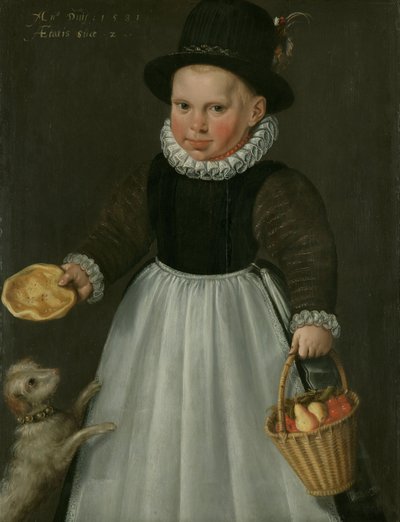 Portret małego chłopca autorstwa Jacob Willemszoon the Elder Delff