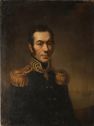 Portret pisarza Platon Yakovlevich Gamaleya 1766-1817, 1821 autorstwa Jacob Zalessky