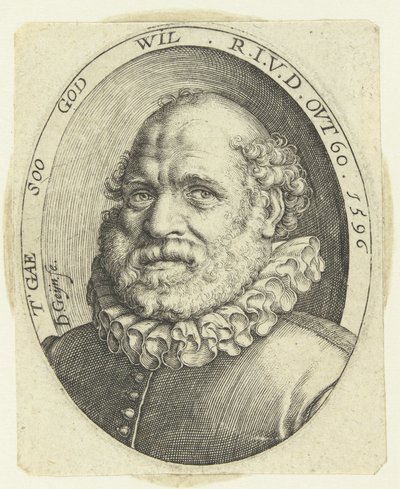 Portret Rutgaerta Jansza. w wieku 60 autorstwa Jacob de Gheyn (II)