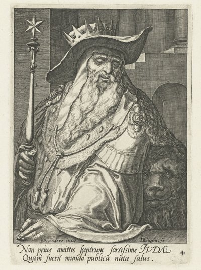 przodek Judah Przodkowie Izraela (tytuł serii) Dwunastu synów Jakuba (tytuł serii) autorstwa Jacob de Gheyn (II)