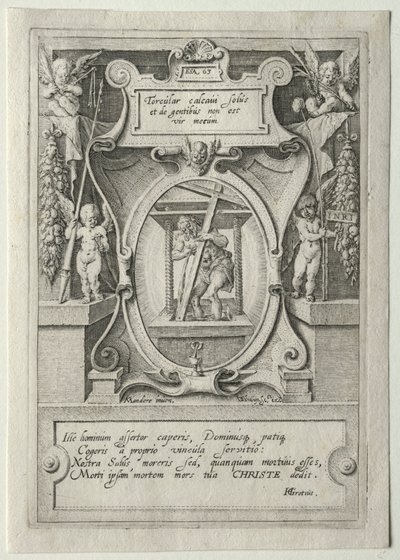 Passion Set:  Strona tytułowa autorstwa Jacob de Gheyn II