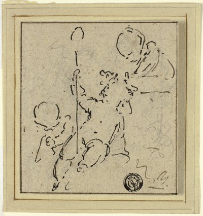 Trzy Putti autorstwa Jacob de Wit