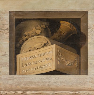 Grób z napisem autorstwa Jacob van Campen