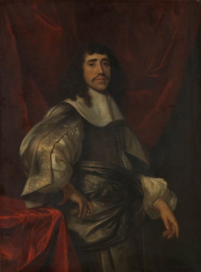 Portret mężczyzny, uważany za Christoffela van Gangelta, drugiego męża Lukrecji Boudaen autorstwa Jacob van Loo (attributed to)