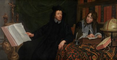 Portret teologa z jego sekretarzem autorstwa Jacob van Oost