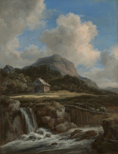 Potok górski, lata 70. XVII wieku. autorstwa Jacob van Ruisdael