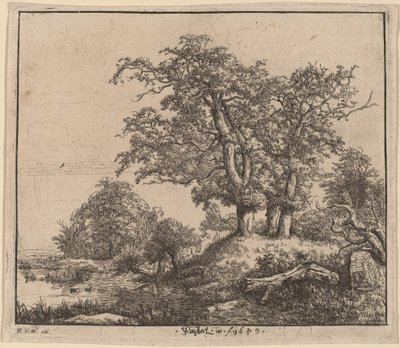 Trzy Dęby autorstwa Jacob van Ruisdael