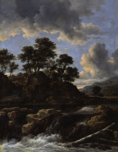 Wodospad autorstwa Jacob van Ruisdael